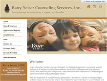 Tablet Screenshot of barryyeisertherapy.com